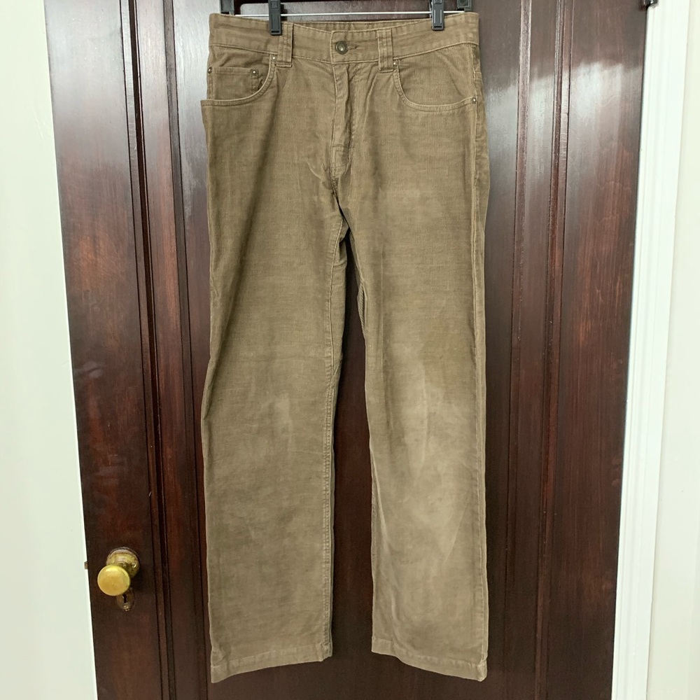 Men’s PrAna corduroy pants, 30w 30l